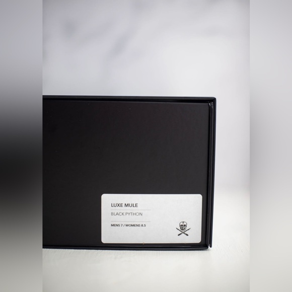 The Shoe Surgeon Luxe Mule Black Python - Picture 12 of 12